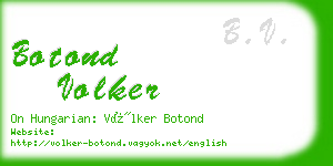 botond volker business card